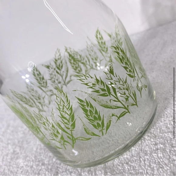 Vintage Libbey Spring  Floral Glass Juice Carafe Decanter Vase - Picture 5 of 11